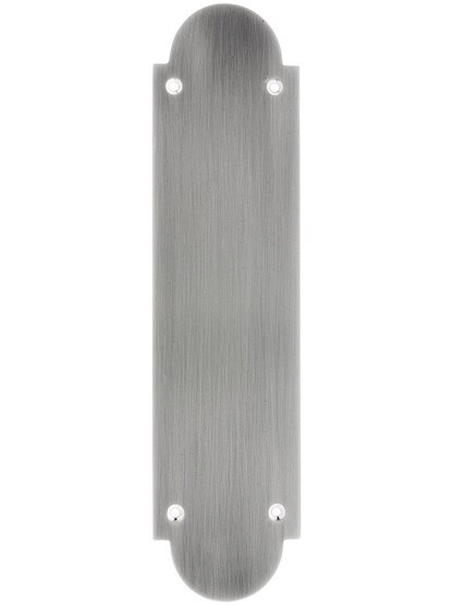 Arch Design Push Plate In Satin Nickel.